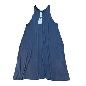 Aritzia Wilfred Free Womens Rosa Tank Dress Size Large L Jersey Knit Gray NEW